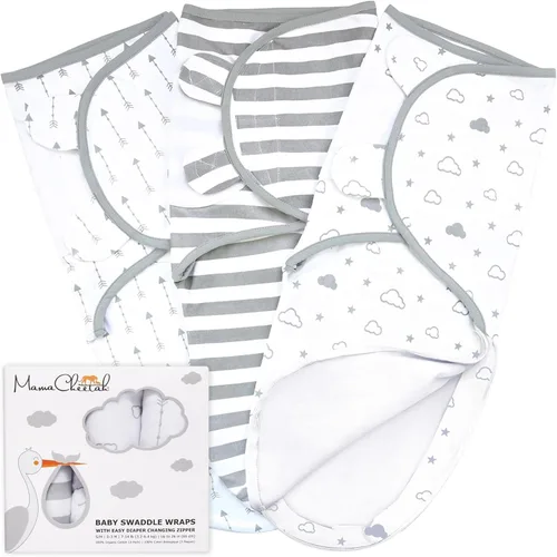Miniatura 22 de Mama Cheetah Saco de envolver para bebés prematuros, saco de dormir orgánico para bebés prematuros, manta para envolver prematuros, envolturas