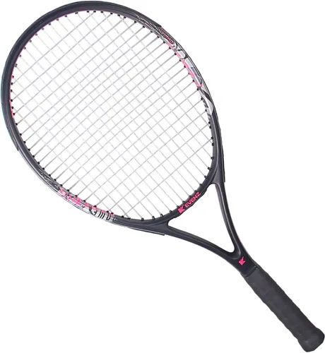 Miniatura 7 de KEVENZ Raqueta de tenis para adultos, raqueta de tenis de fibra de carbono con bolsa de transporte, peso ligero y resistente a los golpes