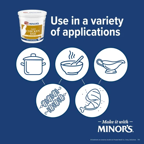 Miniatura 5 de Minor's Base de Res y Caldo, Ideal para Sopas y Salsas, 0 Gramos de Grasas Trans, Sin MSG Añadido, 16 oz (Paquete de 3)