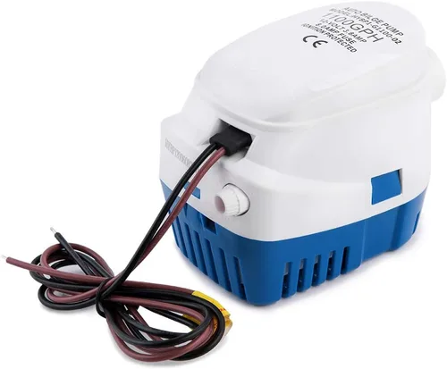 Miniatura 8 de Dontmiss Bomba de sentina sumergible automática para lancha pequeña de 12 V, 1100 gph automática con interruptor de flotador, salida de 1 1/8