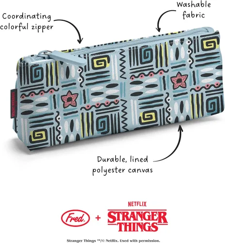 Miniatura 5 de Genuine Fred Stranger Things - Bolsa para accesorios, estilo California Vibes de los años 80, multicolor