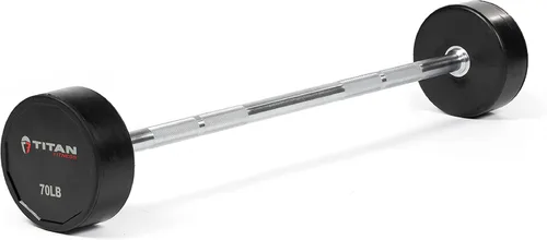 Miniatura 8 de Titan Fitness Barbells & Fitness Barbells rectos de goma fijas