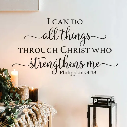 Miniatura 7 de 12 calcomanías de pared inspiradoras, calcomanías de pared de la Biblia, calcomanías motivacionales para dormitorio, sala de estar, decoración
