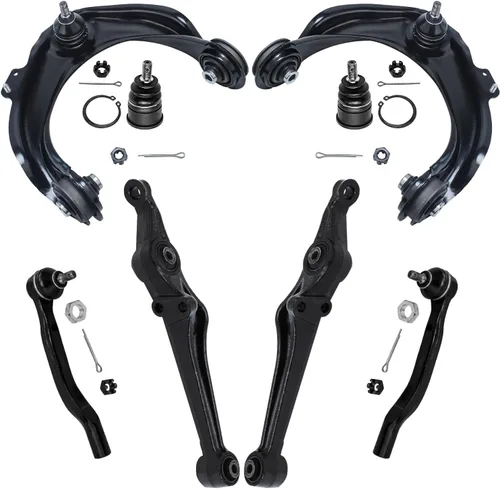 Miniatura 200 de Detroit Axle - Kit de brazos de control de extremo delantero de 8 piezas para Dodge Dakota 00-04, Durango 00-03, 4 brazos de control superior e