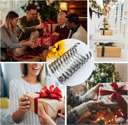 Miniatura 9 de Dczosily Pulseras inspiradoras para mujer, de acero inoxidable, pulseras motivacionales, regalos personalizados para mejores amigas