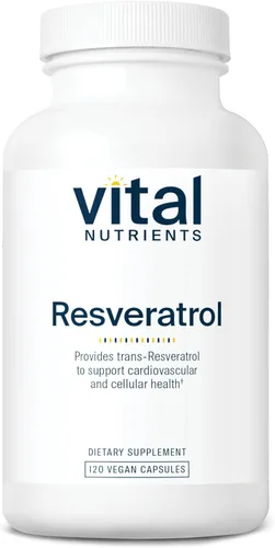 Vital Nutrients Resveratrol - Antioxidante de ultra alta potencia - Trans Resveratrol para apoyo cardiovascular y de salud celular* - Suplemento