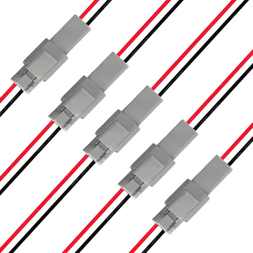 Miniatura 7 de Deutsch Conector DT de 2 Pines, Conector Eléctrico Automotriz Impermeable DT de 2 Vías Macho Hembra Enchufe Arnés de Cableado, con Cable de Alambre