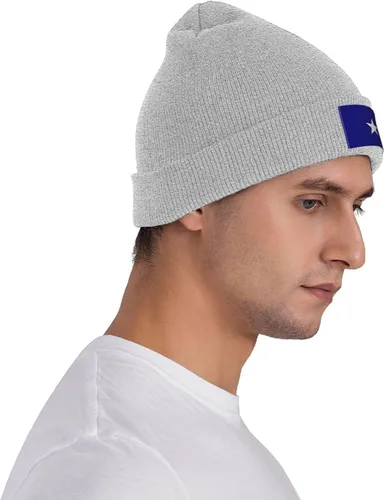 Miniatura 6 de Bonnie Blue Flag Beanie Hat for Men Women Warm Cozy Knit Skull Cap Acrylic Winter Hats