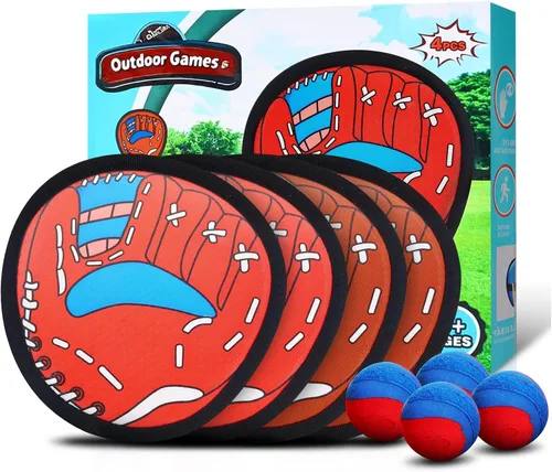 Juego de pelota para lanzar y atrapar, juguetes al aire libre para niños, béisbol, piscina, patio, juego exterior, juguetes para niños y niñas,