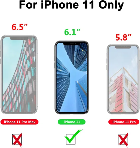 Miniatura 2 de JELE Funda a prueba de golpes diseñada para iPhone 11, funda de teléfono de silicona líquida con [forro de microfibra suave antiarañazos]