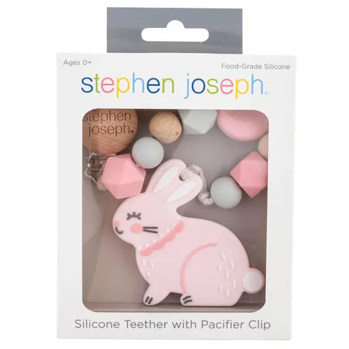 Miniatura 3 de Stephen Joseph Clip para chupete, conejito