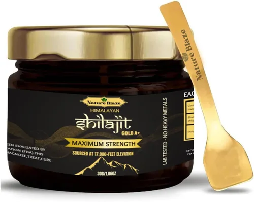 Hierbas orgánicas Resina Shilajit natural pura del Himalaya para hombres y mujeres para aumentar la energía y el apoyo inmunológico (1.0 onzas)