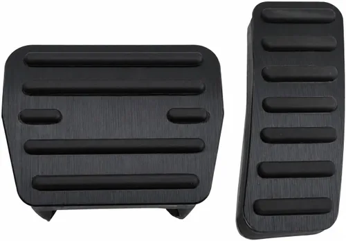 Miniatura 48 de Cubiertas de pedal de acelerador de gas de aleación de aluminio, accesorios interiores antideslizantes sin perforación, pedal de freno Pastillas