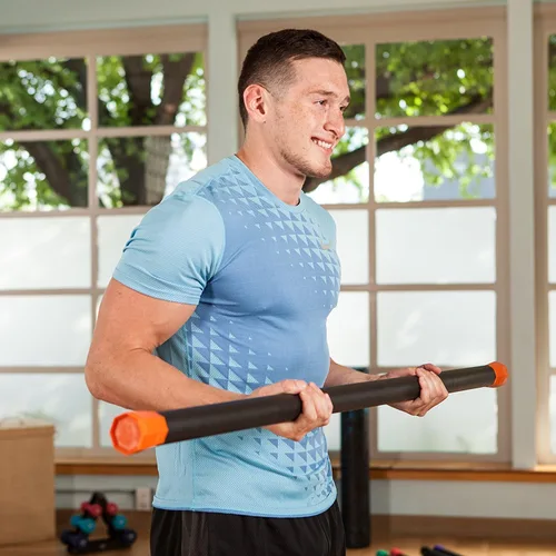 Miniatura 6 de JFIT Weighted Workout Bar with Rubber Padding