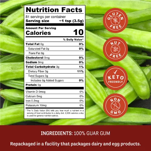 Miniatura 2 de Goma de guar sin gluten, 10 onzas