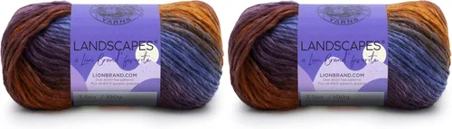 Miniatura 11 de Lion Brand Yarn - Hilo Landscapes (1 madeja), Desert Spring
