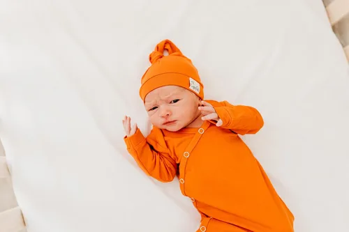 Miniatura 8 de Copper Pearl - gorro de bebé con nudo superior elástico suave