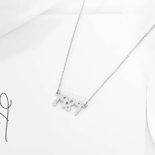 Miniatura 2 de All too well 1989 - Collar de reputación para cantante de la música, regalos inspirados para fanáticos, Acero inoxidable, Acero inoxidable