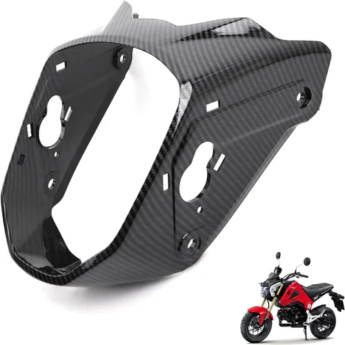 Miniatura 6 de Mokuo Cobertura de Faro Negro para Motocicleta Fit para Honda Grom Msx125 SF 2013-2016 Kit de Carenados Piezas