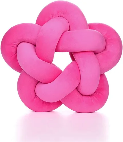 Miniatura 16 de chislim Bolas de almohada, almohada redonda con nudo hecho a mano, almohadas redondas de felpa decorativas para el hogar, para sofá, dormitorio