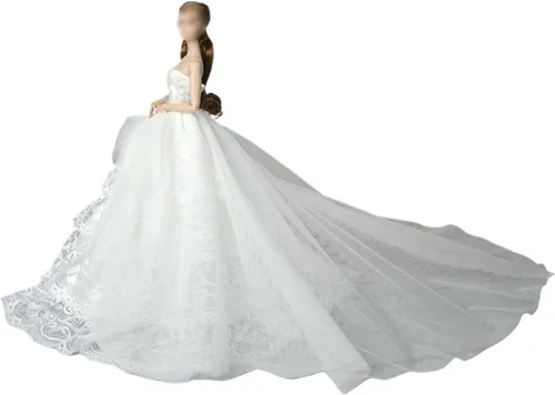 Vestido de novia de princesa de moda, vestido de fiesta, ropa para muñeca de 11.5 pulgadas, vestidos de cola de sirena 1:6, accesorios para muñecas