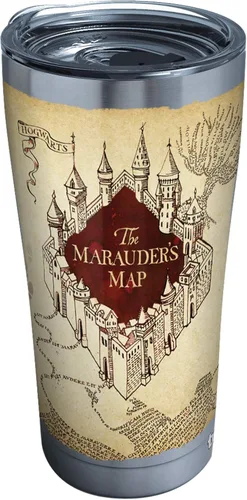 Miniatura 14 de Vaso térmico Tervis. Vaso de «El Mapa del Merodeador» de Harry Potter, vaso térmico con tapa marrón, Transparente Claro
