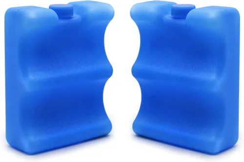 JMEXSUSS Paquetes de hielo reutilizables para almacenamiento de leche materna, bolsa enfriadora, desayuno, almuerzo, biberones (paquete de 2)