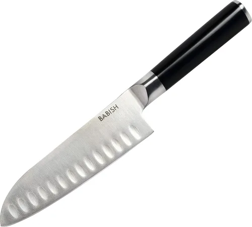Miniatura 5 de Babish - Juego de cubertería con funda enrollable para cuchillos, alemán (3 piezas, acero inoxidable). Hoja inoxidable/mango ABS negro