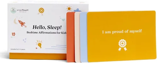 ergoPouch Tarjetas de afirmación para la hora de acostarse para niños pequeños y preescolares: afirmaciones inspiradoras positivas para niños de 2 a