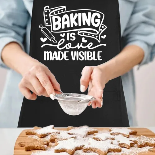 Miniatura 2 de Delantales divertidos para mujer con bolsillos, delantal de cocina ajustable para cocinar hornear, regalos de cumpleaños para mamá y abuela