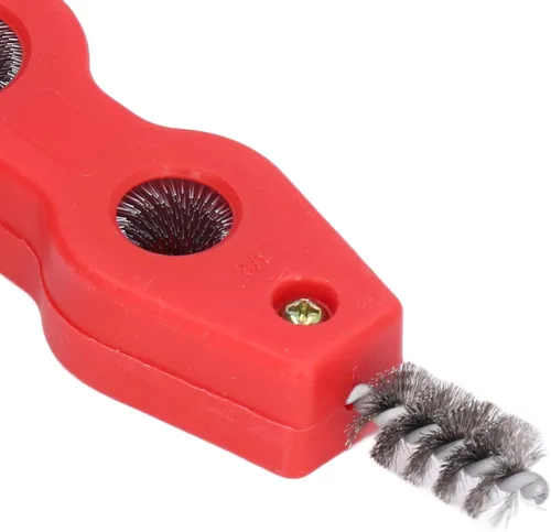 Miniatura 4 de Juego de limpiador y escariador de tuberías de cobre, cepillo de desbarbado 4 en 1 para soldadura de plomeros, incluye 2 limpiadores de tuberías
