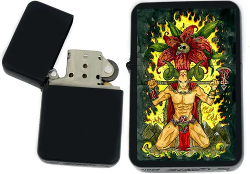 Miniatura 2 de Signos del zodiaco, símbolos del horóscopo, colección de iconos de astrología, infinito negro mate a prueba de viento, encendedores (Virgo) - Regalo