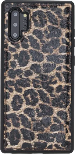 Miniatura 289 de Venito Lucca - Funda de piel compatible con Samsung Galaxy Note 10 (6,3 pulgadas), extra segura, con cubierta trasera acolchada, cocodrilo negro