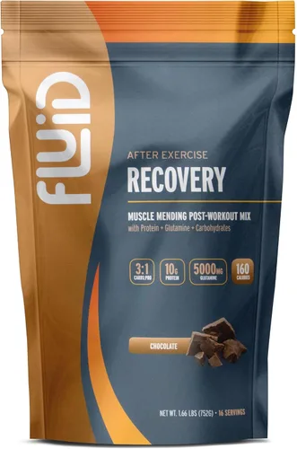 Miniatura 6 de Fluid Recovery - Mezcla de bebida después del entrenamiento, proteína aislada de suero de leche, L-glutamina, carbohidratos, todos los ingredientes