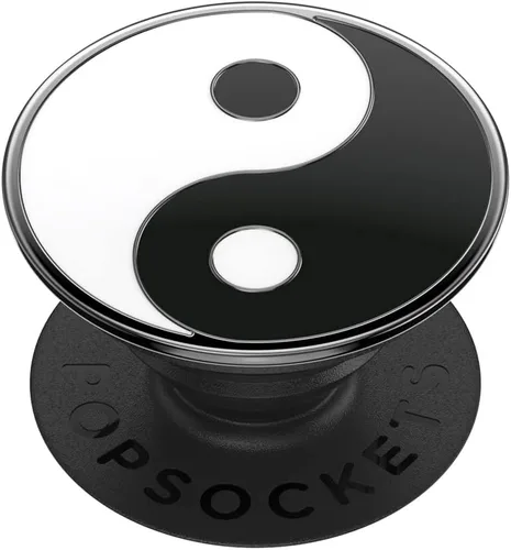 Agarre para teléfono PopSockets con soporte expansible, agarre adhesivo, esmaltado - Yin Yang