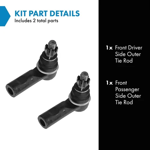 Miniatura 2 de TRQ Estriberas de dirección exteriores LH RH delanteras para Dodge Sprinter Van Mercedes Benz Sprinter