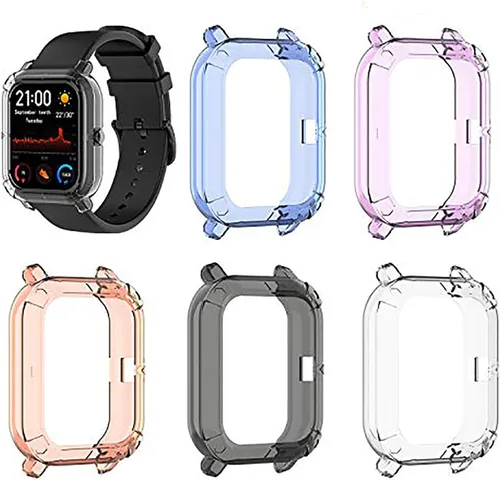 Funda compatible con Xiaomi Huami Amazfit GTS, accesorios de reloj, TPU suave, a prueba de golpes, protector delgado, protector de parachoques Cinco