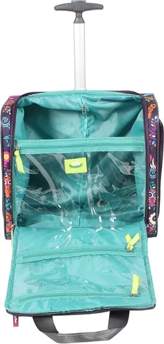 Miniatura 6 de Lily Bloom Designer - Maleta de viaje de 15 pulgadas, para viajes cortos, fin de semana, negocios, equipaje ligero, maleta de 2 ruedas giratorias