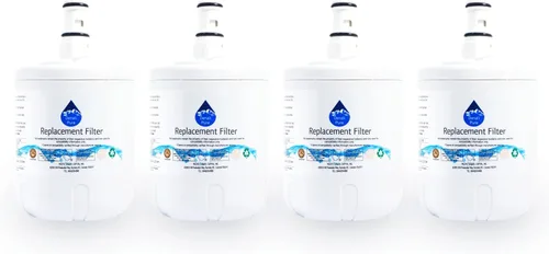 Miniatura 2 de Paquete de 4 filtros de agua de repuesto para refrigerador Whirlpool ED25UEXHW00, compatible con Whirlpool 8171413, 8171414 cartucho de filtro
