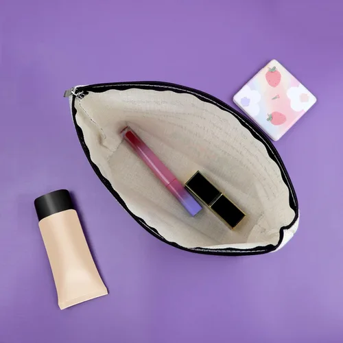 Miniatura 6 de Sazuwu Bingo Regalos Bolsa de Maquillaje Bingo Amantes Regalos Cosméticos Bolsa de Cumpleaños Regalos de Navidad Bolsa de viaje, Beige, 40 W/32 L