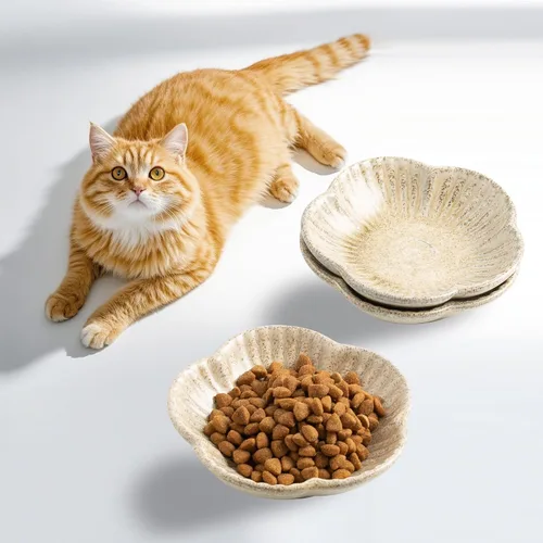 Miniatura 11 de Tazones de comida para gatos, platos de cerámica para gatos, plato para comida, agua y aperitivos, 4.72 pulgadas