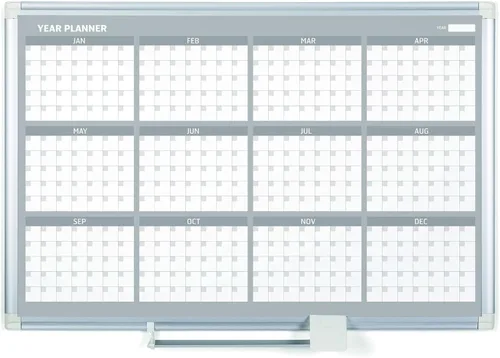 Miniatura 17 de MasterVision, Magnetic Gold Ultra, tabla de planificación de borrado en seco, para 4 meses