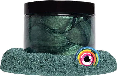 Miniatura 5 de Eye Candy Polvo de pigmento de mica prémium Kaiso Green (50 G), multiusos, aditivo para artes y manualidades, epoxi, arte de resina, esmalte