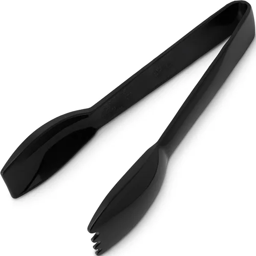 Carlisle FoodService Products Carly Pinza para ensalada, pinza para ensalada de 6 pulgadas, color negro (paquete de 12)
