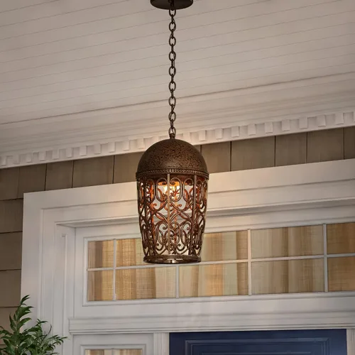Miniatura 2 de Designers Fountain 97594-BU Amherst - Farol colgante (Umber quemado)