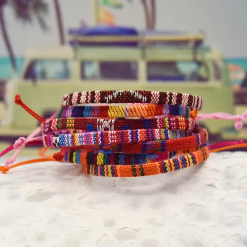 Miniatura 21 de String Boho Bracelet Ankle Adjustable Beaded Anklets,Handmade Surfer Beach Bracelets,Colorful Braided Bracelets String Rope Anklets Bracelets