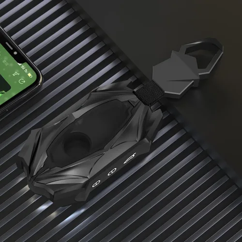 Miniatura 3 de Funda protectora de aleación de zinc para llavero de automóvil, compatible con Volvo XC40, XC60, XC90, S90, S60, V60, V90 2019-2024 (gris)