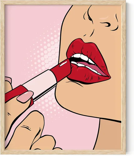 Miniatura 32 de Haus & Hues - Póster rosa con impresión de guepardo para decoración de pared de habitación, decoración artística para pared, sin marco, diseño