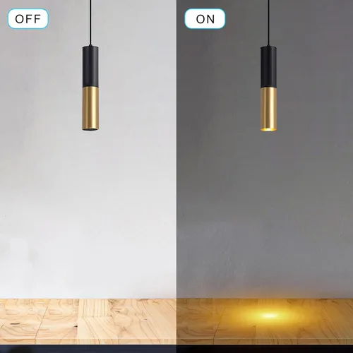 Miniatura 6 de Moderno juego de 3 mini lámparas colgantes de metal dorado negro lámparas de techo con bombilla LED colgante luz para cocina, isla, sala de estar