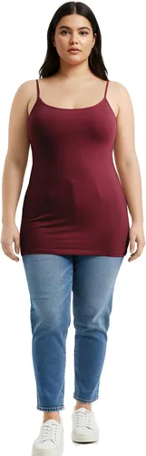 Miniatura 197 de Emmalise Camisola larga casual básica para mujer, con tirantes ajustables, top en capas